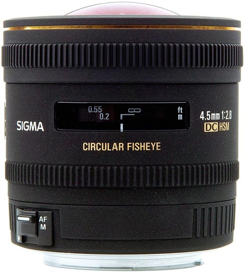 Sigma AF 4.5mm f2.8 EX DC Circular Fisheye HSM
